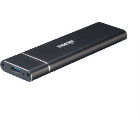 Akasa USB 3.1 Gen2 Superspeed+ , up to 10Gb/s Ali Enclosure for M.2 (NGFF) SSD (Supports 2230, 2242, 2260 & 2280)