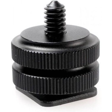 Caruba hotshoe adapter - Universal hotshoe --> 1/4" male schroefdraad