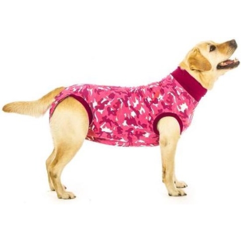 Suitical Recovery Suit Hond: Maat S - Roze camouflage