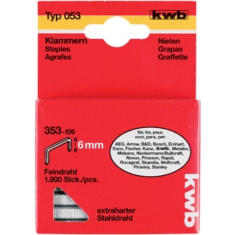 KWB Nieten Hard Type 053C - 12 mm - 1200 Stuks
