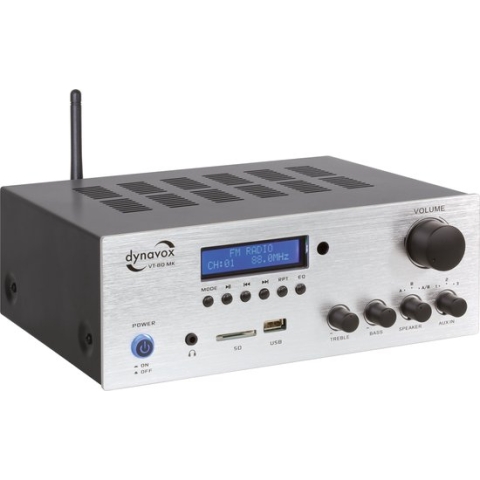 Dynavox VT-80MK stereo versterker met bluetooth en tuner zilver