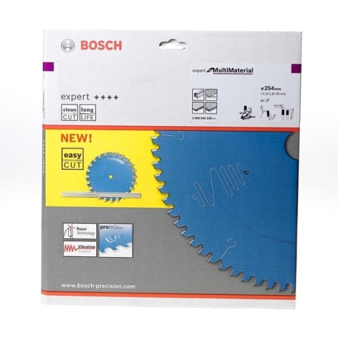 Bosch - Cirkelzaagblad Expert for Multi Material 254 x 30 x 2,4 mm, 80