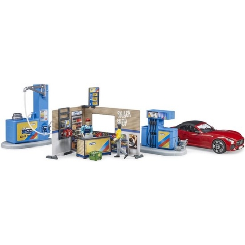 Tankstation en car wash van Bruder