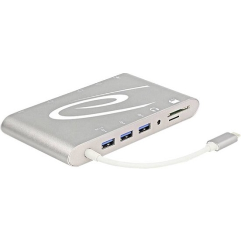 Delock Laptopdockingstation 4K Geschikt voor merk: Universeel Incl. laadfunctie