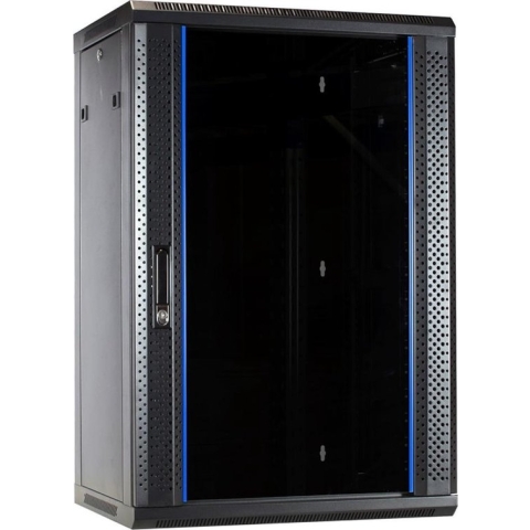 DSIT 18U wandkast / serverbehuizing met glazen deur 600x450x900mm (BxDxH) - 19 inch