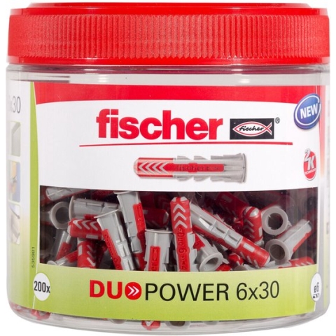 Fischer Plug, DUOPOWER 6 x 30, ronde doos