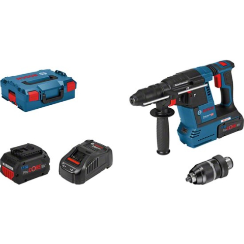 Bosch Professional GBH 18V-26 F Accu Combihamer SDS+ met Snelwisselboorkop 2,6J 18V 5.5Ah in L-Boxx - 061191000F