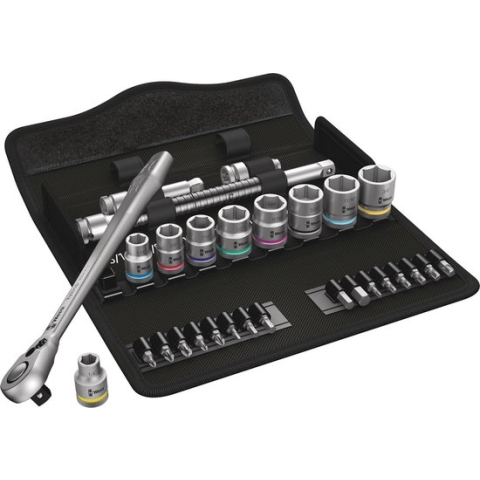 8100 SB 11 Zyklop Metal-ratelset, omschakelpal, 3/8-aandrijving, inch , 29 -delig - 1 stuk(s)