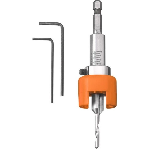 KWB HSS Hardhoutboor 4mm – Met dieptestop en verzinker