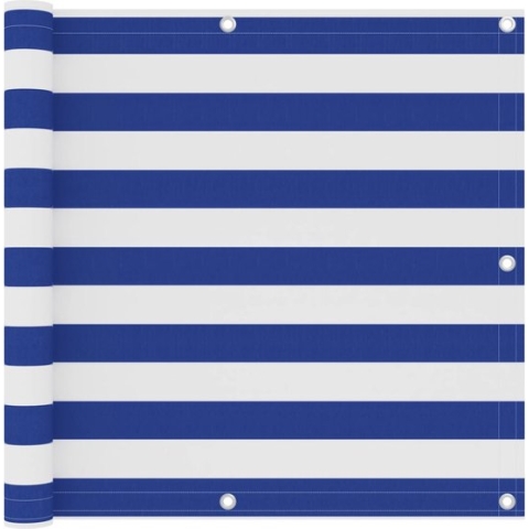 vidaXL-Balkonscherm-90x500-cm-oxford-stof-wit-en-blauw