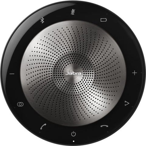 Jabra 710 MS - Speakerphone / luidspreker - Omni-directionele microfoon en HD-voice - Universeel USB/Bluetooth -Zwart/zilver