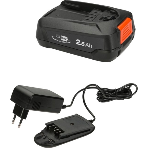 GARDENA Starter-Kit Gereedschapsaccu en lader - 18 V / 2.5 Ah - P4A PBA 18V/45 - AL1810 CV