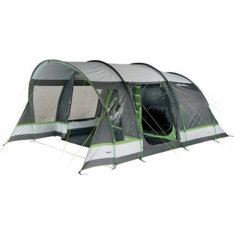 High Peak Tunneltent Garda 4.0 - 4 persoons - Verduisterde Binnentent - Grijs