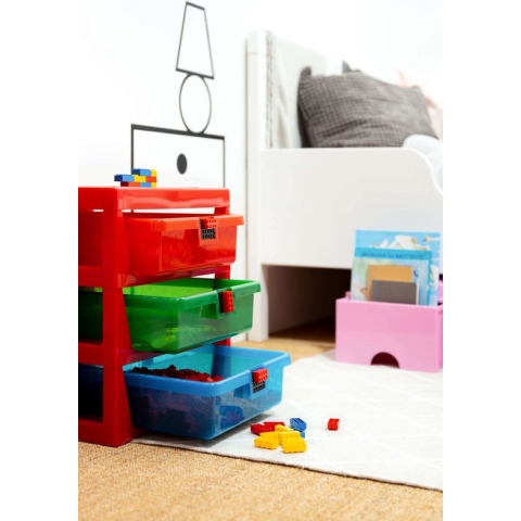 LEGO Iconic 3-Lades Opbergrek ROOD