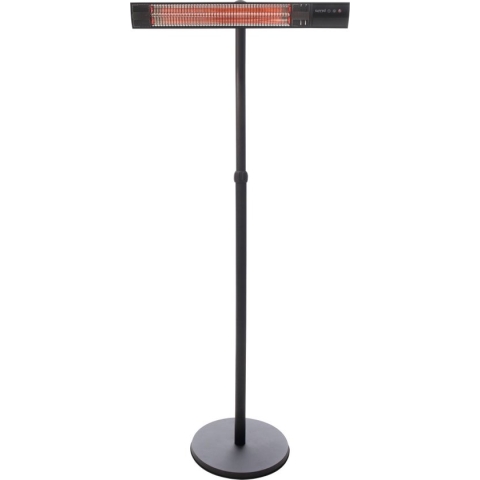 Sunred - Dark lijn - Zwart - Staand model - Terrasverwarmer – Carbon rosé goud technologie - 2500 W – ECO - 3 standen - Afstand bestuurbaar - Elektrische heater