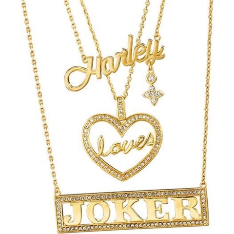DC Comics: Harley Quinn Loves The Joker Necklace Set