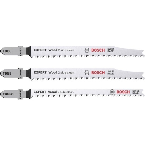 Bosch Accessories 2608900559 Expert Wood 2-side clean set decoupeerzaagbladen, 3-delig, T308B/BO 3 stuk(s)