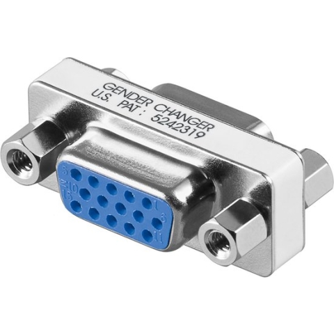 Wentronic - VGA (D-Sub) female naar VGA (D-Sub) female - Zilver
