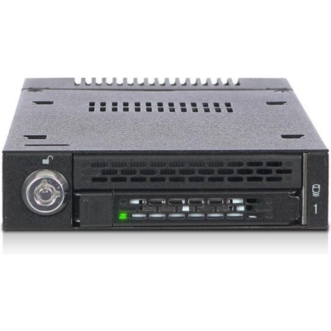 IcyDock 1xM.2 NVMe to 1x3.5" bay mobiel rack keylock miniSAS