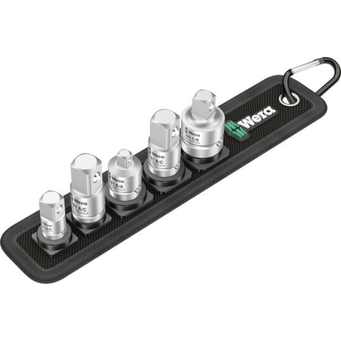 Wera 781/5 Set 1 05042680001 Dopsleutel-bitinzetset Aandrijving 1/4, 3/8 Uitvoering Binnen-vierkant (Robertson) 5 onder