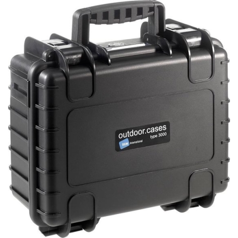 B&W International Type 3000 Outdoor Case incl. vakindeling - zwart