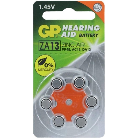 GP ZA13 Hoorapparaat Knoopcel Zinc Air Batterij