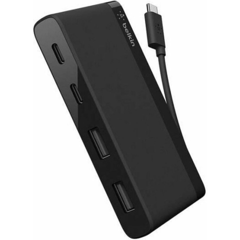 Belkin Hub met 2 USB-A poorten + 2 USB-C poorten - Zwart
