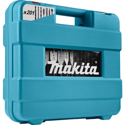 Makita 201-delige Boor- en bitset zilverkleurig