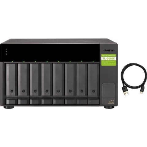 Network Storage Qnap TL-D800C Black Black/Grey