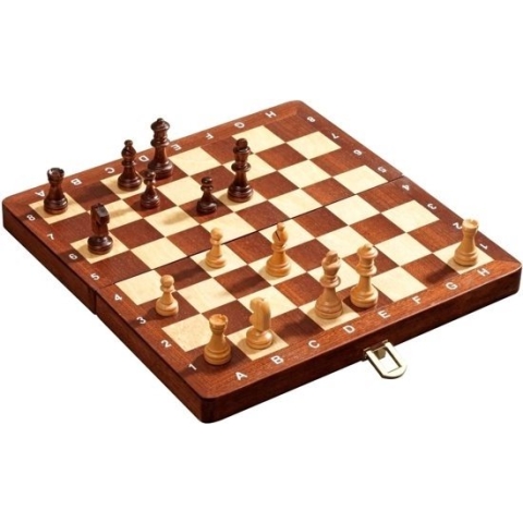 Philos Reis Schaak Kassette De Luxe Veld 30 mm, Koningshoogte 48 mm Magnetisch