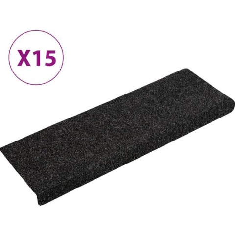 vidaXL-Trapmatten-15-st-65x21x4-cm-naaldvilt-zwart