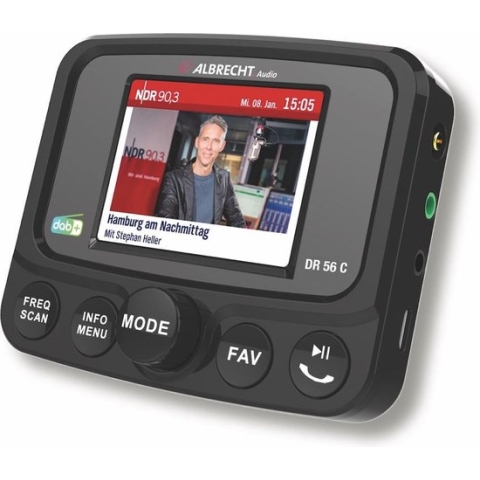 Albrecht DR 56C - Radio - DAB+ Autoradio Tuner - Kleurendisplay