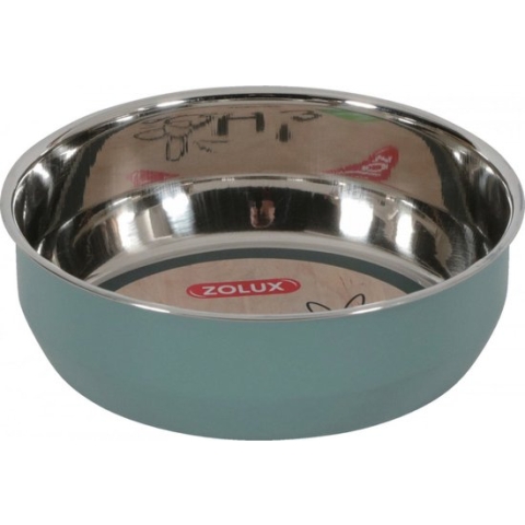 Zolux ehop voerbak inox rvs groen (200 ML 10 CM)