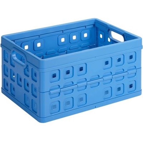 Sunware - Square vouwkrat 32L blauw - 49 x 36 x 24,5 cm