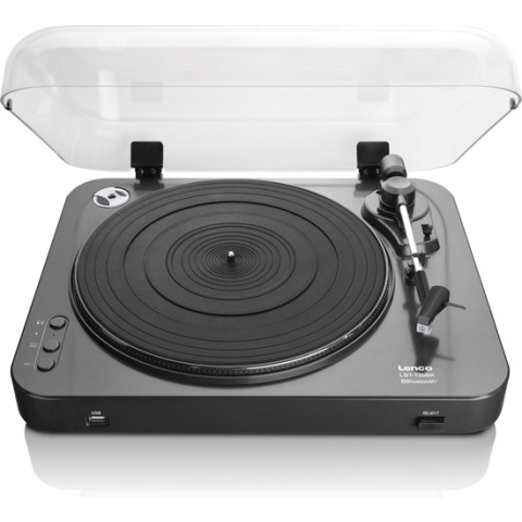 Lenco LBT-120BK - Platenspeler met Bluetooth - USB - Stereo - Zwart