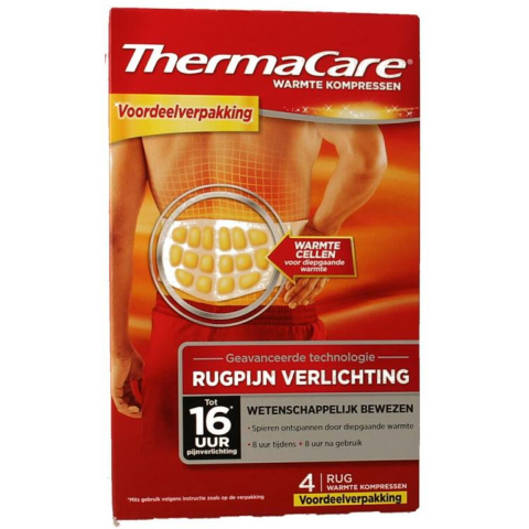 Thermacare Promopack Rugpijn Verlichting 4 stuks