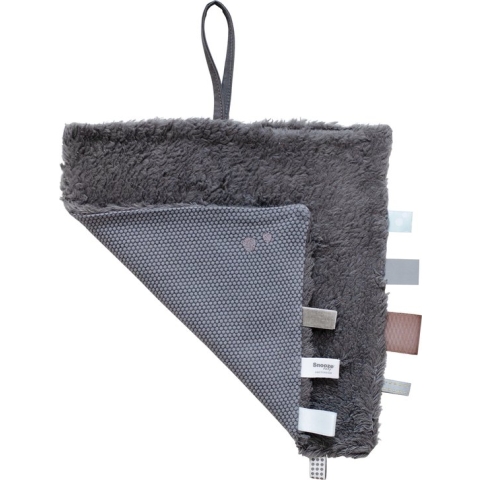 Snoozebaby Organisch Knuffeldoekje Storm Grey - 25x25 cm