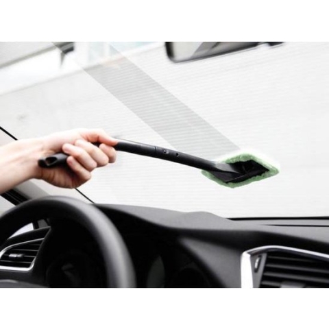 Voorruitreiniger voor auto - handvat + x 2 doek + verstuiver