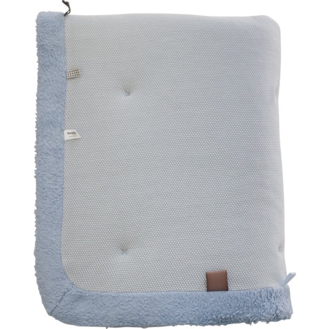 Snoozebaby speel/boxkleed Cheerful Playing Fresh Blue - 75x95 cm