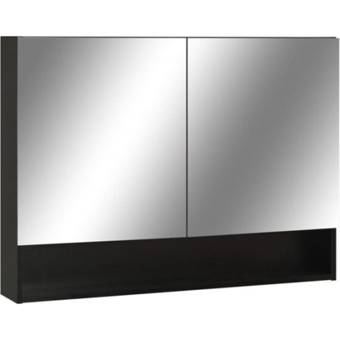 vidaXL-Badkamerspiegelkast-LED-80x15x60-cm-MDF-zwart