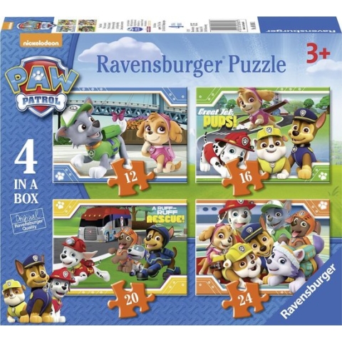Ravensburger PAW Patrol - Puzzel - 4in1box - 12+16+20+24 stukjes