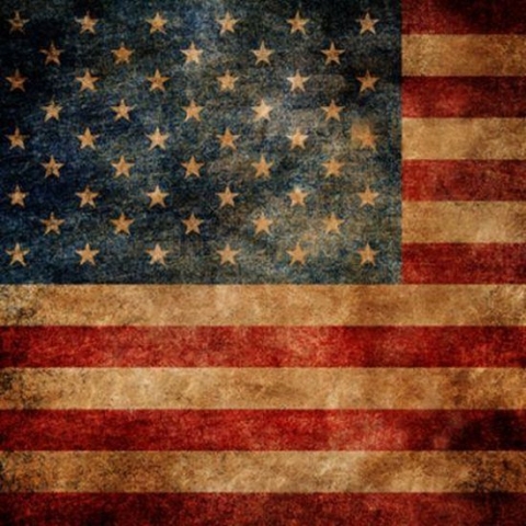 Click Props Achtergrond Vinyl met Print American Flag 1,52 x 1,52m