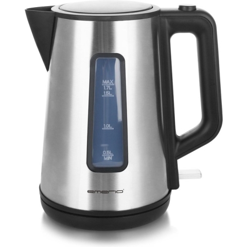 Emerio WK-122829 - Waterkoker - 1.7L - 2200W - RVS/Zwart