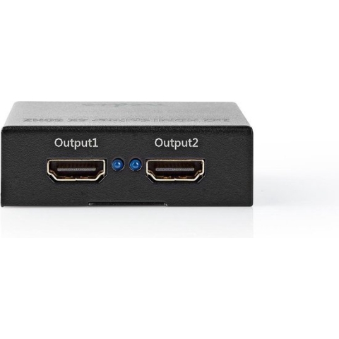HDMI-Splitter - 2 poort(en) - HDMI Input - 2x HDMI Output - 4K@60Hz - 18 Gbps - Metaal - Antraciet