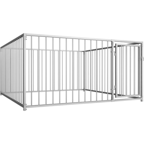 vidaXL-Hondenkennel-voor-buiten-200x200x100-cm