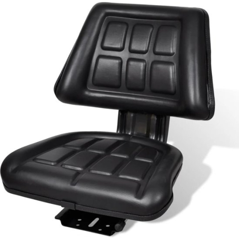 vidaXL-Tractorstoel-met-rugleuning-zwart