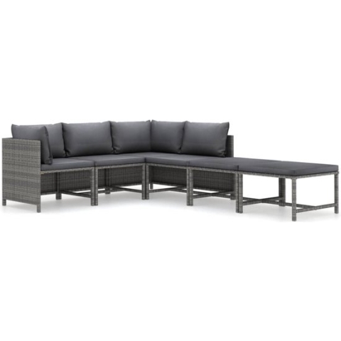 vidaXL-6-delige-Loungeset-met-kussens-poly-rattan-grijs