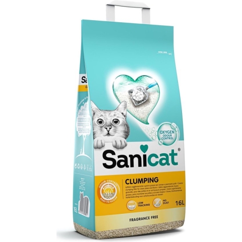 Sanicat Kattenbakvulling Clumping 16 liter