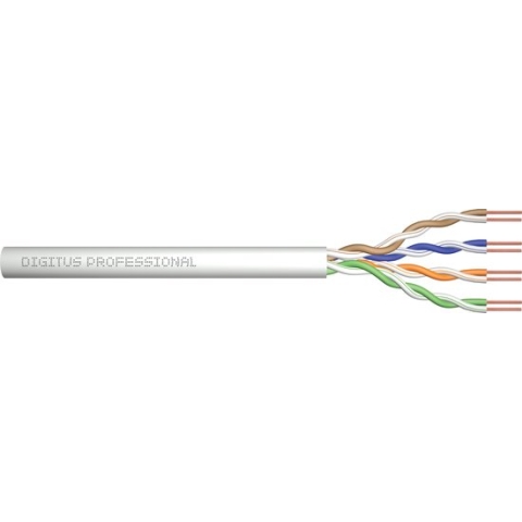 Digitus ACU-4511-305 Netwerkkabel CAT 5e U/UTP 4 x 2 x 0.20 mm² Grijs-wit (RAL 7035) 305 m