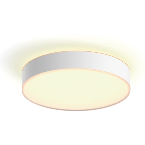 Philips Hue Devere plafondlamp - warm tot koelwit licht - wit - 38cm - 1 dimmer switch